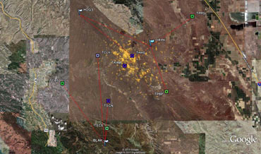 Map of Tremorscope Sites